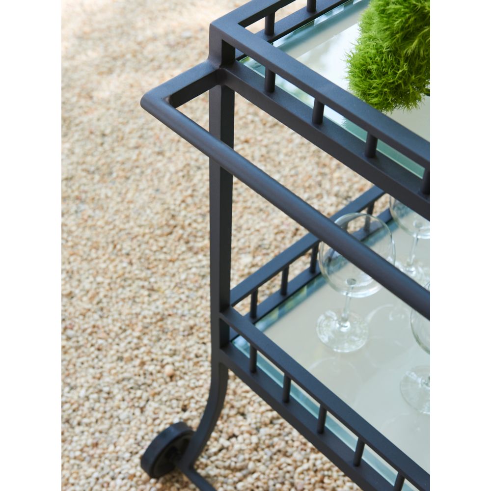 LANE VENTURE Winterthur Estate Bar Cart with Wheels