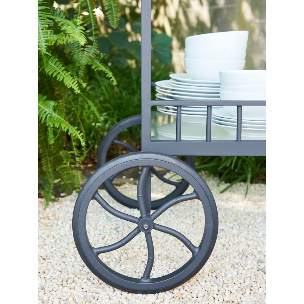LANE VENTURE Winterthur Estate Bar Cart with Wheels