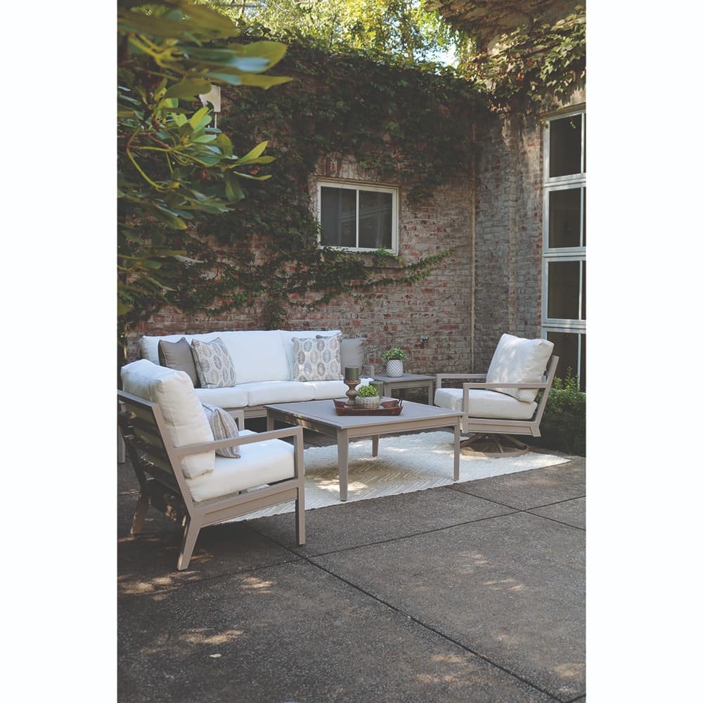 LANE VENTURE Contempo Round Cocktail Table- Glass  