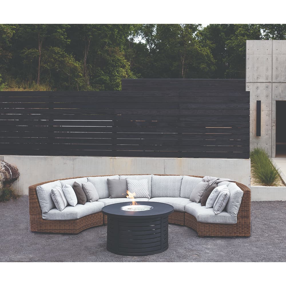 LANE VENTURE Oasis Curved Armless Loveseat