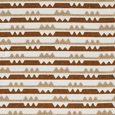 Fabric Swatch:  Spindle Stripe Teak